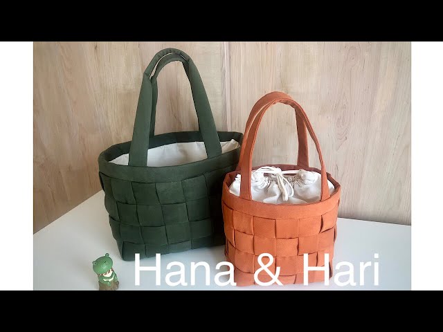 簡単 編み トートバッグ カバンDIY - YouTube