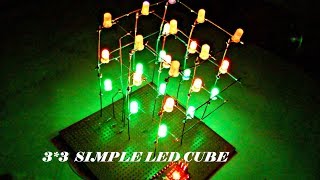 How to Make a Simple 3*3 LED Cube | AK47 Engineer |