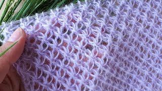 👍 TRY ONCE AND YOU DON'T WANT TO KNIT ON ANOTHER Openwork pattern with needles