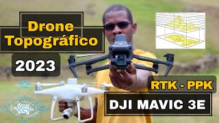 DJI MAVIC 3 ENTERPRISE200 HECTAREASxVUELOREMPLAZO DEL DJI PHANTOM 4 RTKDRONE PARA TOPOGRAFÍA 2023