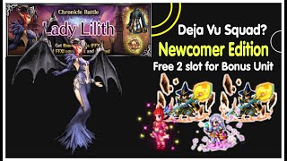 Lady Lilith with Budget Units | Newcomer Edition | FFBE Chronicle Battle