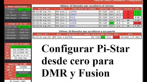 LU1COP * Configuracion desde cero en Hotspot - Jumbospot con Pi-star para usar DMR y Fusion