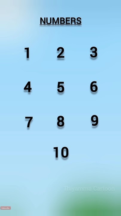 Numbers In Tamil 1 To 10 Numbers In Tamil 1 To 10