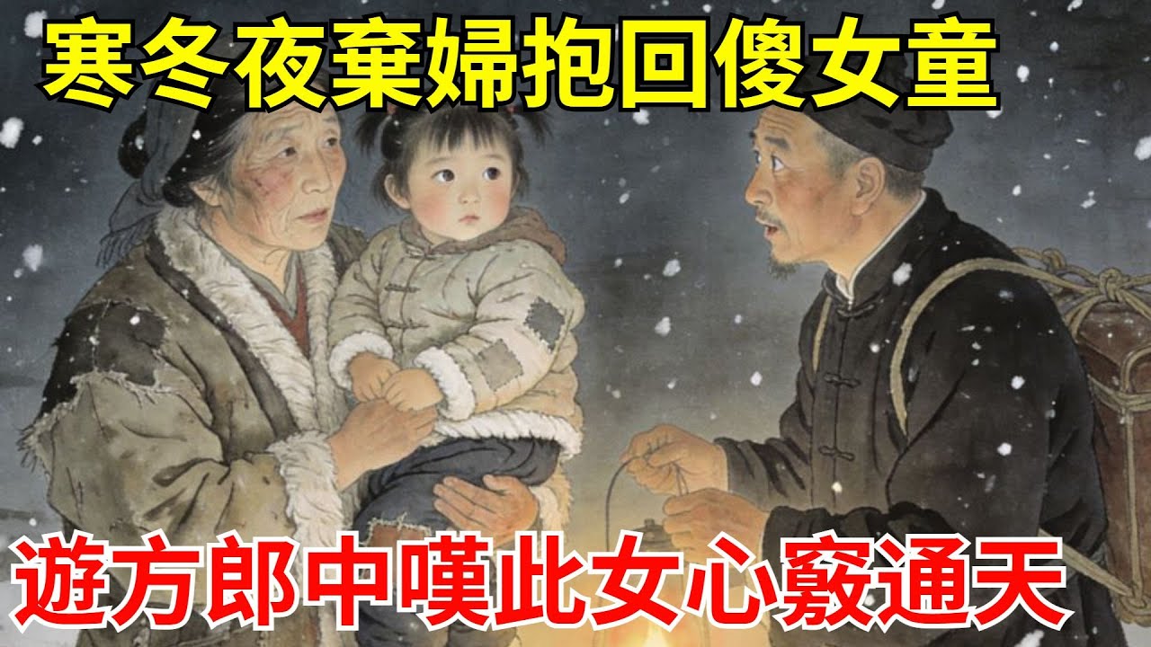 寒冬夜棄婦抱回傻女童，全村説她瘋了！遊方郎中看她眼神清明，歎：此女心竅通天！三年後，女娃繪製水利圖，救活三縣旱田！