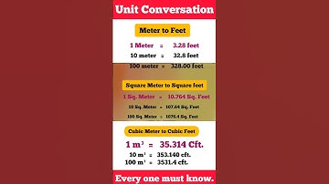 meter to feet convert | unit conversation | #shorts #shortsfeed #viral #youtubeshorts #sqm.to sqft.