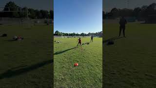 Aaron’s wide receiver training with Jo Hayes