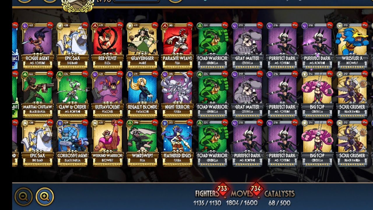 Relic Opening Skullgirls Mobile 950+