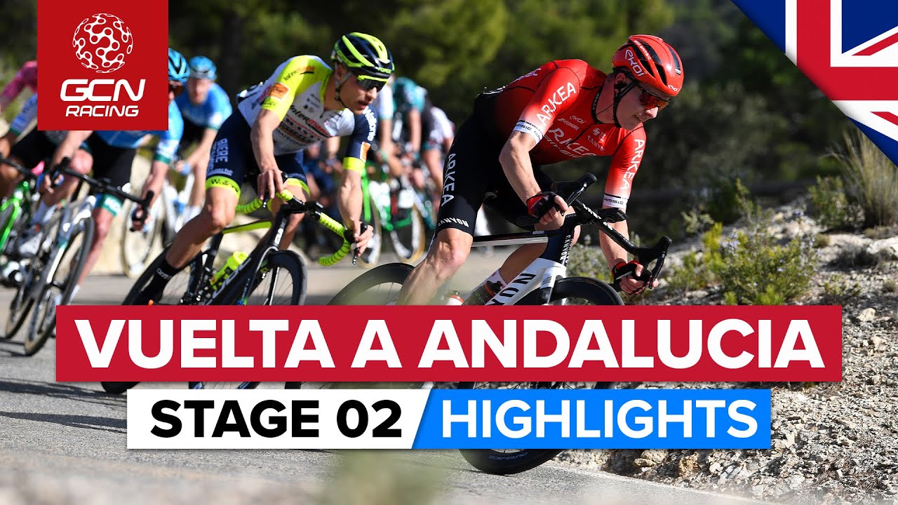 Favourites Face Brutal Cobbled Climb Vuelta A Andalucía 2022 Stage 2 Highlights