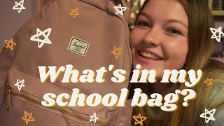 WHAT'S IN MY SCHOOL BAG 2020 | SIXTH FORM EDITION | HERSCHEL NOVA