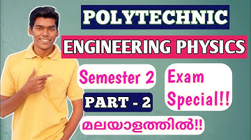 POLYTECHNIC SEM 2 PHYSICS // ALSO FOR SEM 1 (2021 REVISION BASED) // EXAM SPECIAL!! IN MALAYALAM