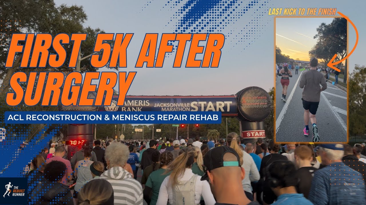 Пробежал свои первые 5 км после операции на передней крестообразной связке.