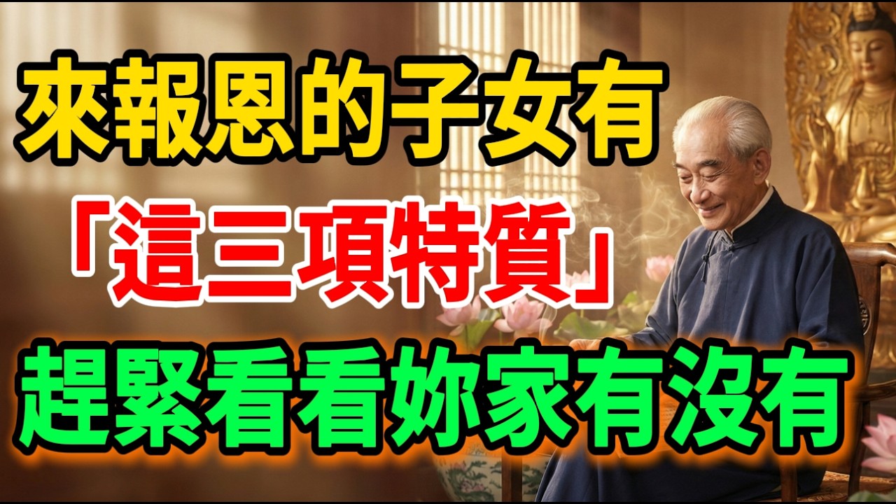 南懷瑾：兒女是不是來報恩的？身上這「一個特徵」根本藏不住，看懂的父母都哭了！#南怀瑾 #佛学 #因果 #佛學 #佛法智慧 #佛教文化 #修心修行 #南無阿彌陀佛