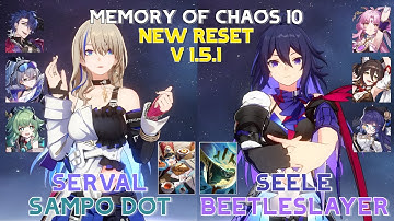 [F2P] E6 Serval Sampo & E0 Seele | Memory of Chaos v1.5 Stage 10 | MoC | Honkai: Star Rail