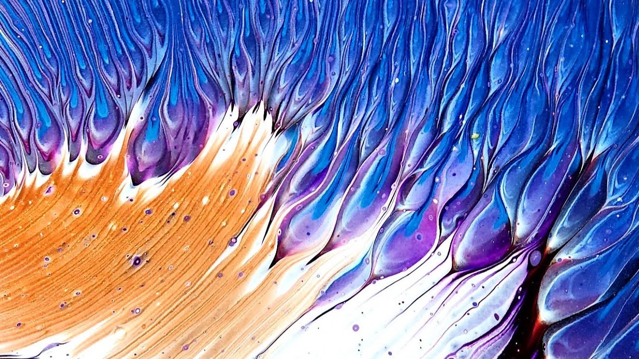 Shadi! 💫 Beautiful Acrylic Straight Pour in Happy Colors! Sarah Mack Galaxy Inspired! plus Bonus!