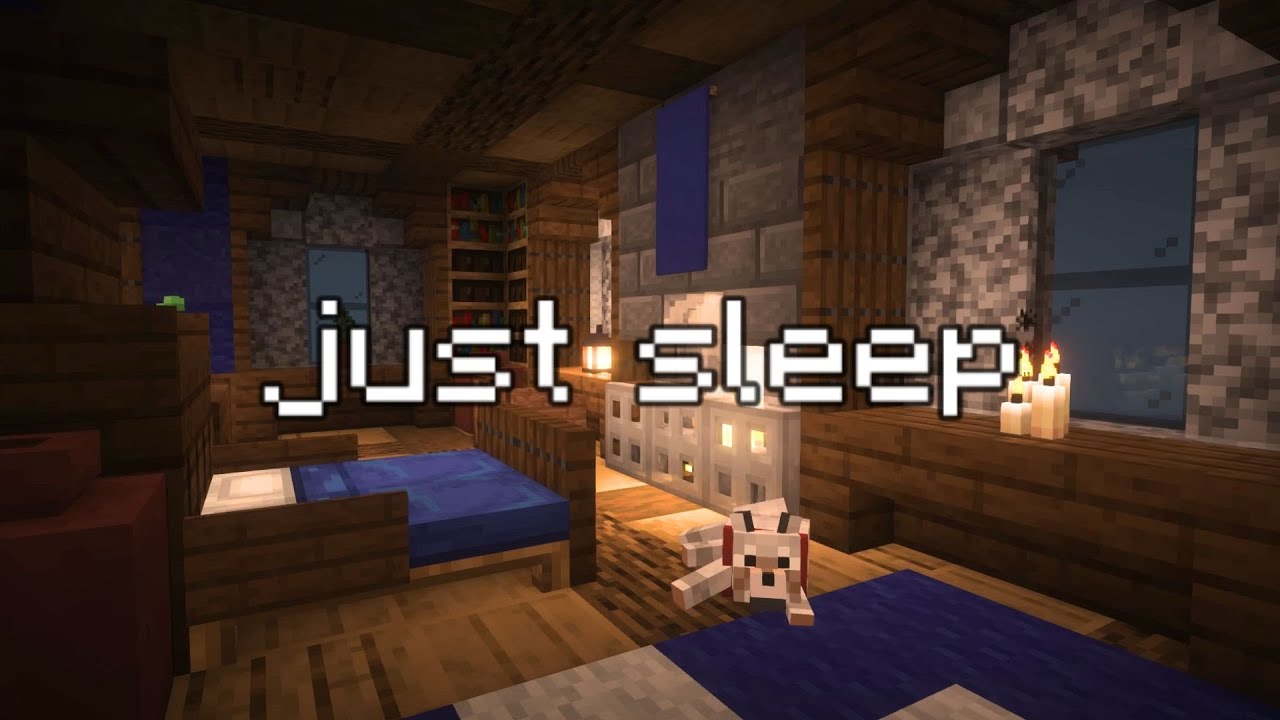 🌧️just sleep... minecraft music, rainy night & fire ambience