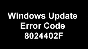 [SOLVED] How to Error Code 8024402F Windows Update encountered an unknown error