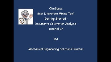 CiteSpace Best Literature Mining Tool: Getting Started – Documents Co-Citation Analysis- Tutorial 2A