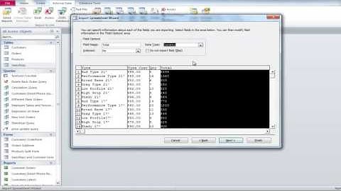 How to import excel and text files in Microsoft Access