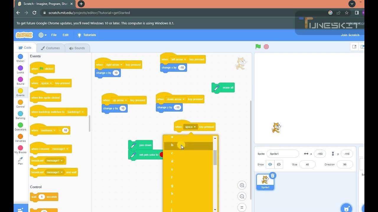Scratch computer program how to use pen extension #Part 1 - YouTube