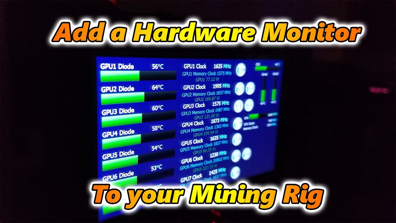 How to add a Hardware Monitor to your Mining Rig