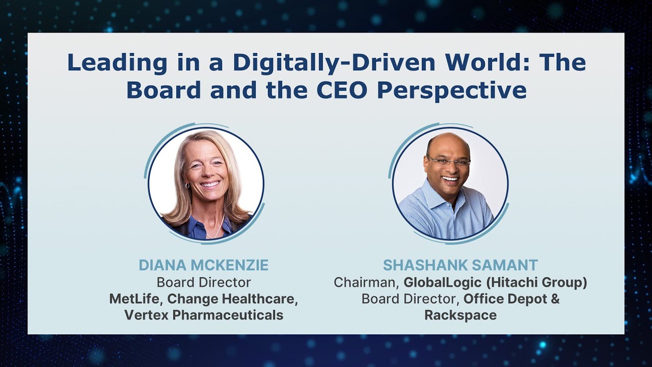 Leading in a Digitally Driven World: The Board and CEO Perspective ...