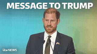 Watch in full: Prince Harry delivers message to Trump and Putin in surprise speech from Ukraine