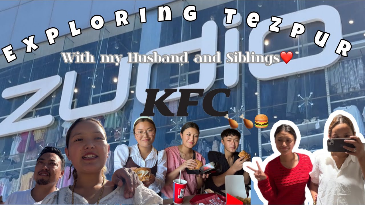 Exploring Tezpur with family❤️|| My first visit to Zudio || Vishal mart || #tezpur #siblings #family