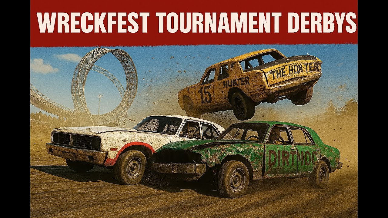 🔥 WRECKFEST TOURNAMENT DERBY CHAOS! (Wrecknado, Deathloop, Hellride) - no commentary