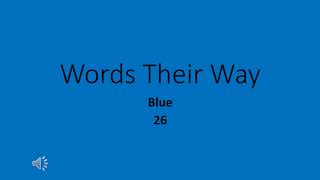 Words Their Way Blue 26