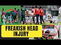 Hasan Ali gets stretchered off after head injury during PAK vs B'DESH Test
