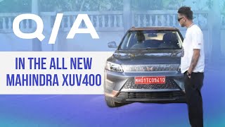 Q/A session in an all-electric  Mahindra XUV400