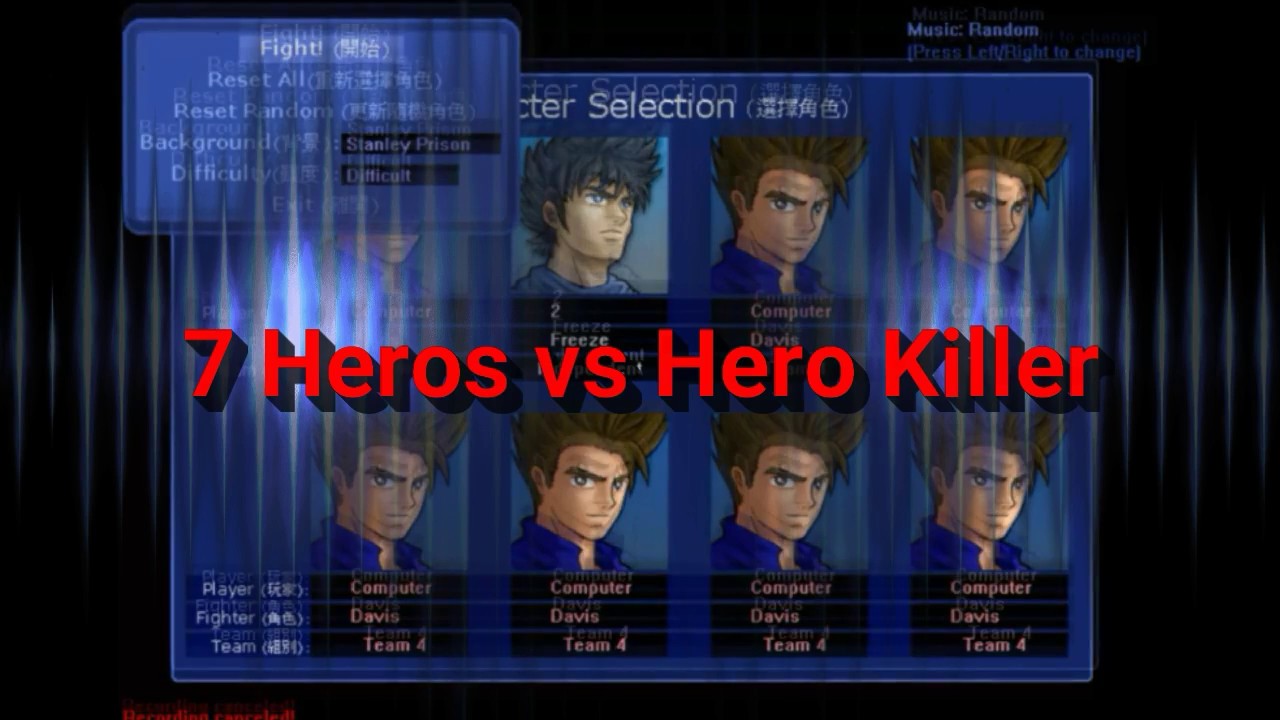 LF2 Battle of Blasts | Freeze vs 7 Devis | Hero Killer vs 7 Heros