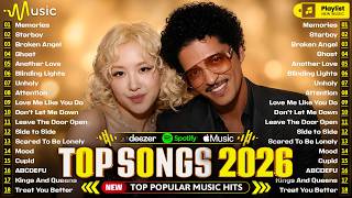 Billboard Top 100 🌴 Spotify Playlist 2026 🍇 The Weeknd, Selena Gomez, Charlie Puth, Bruno Mars