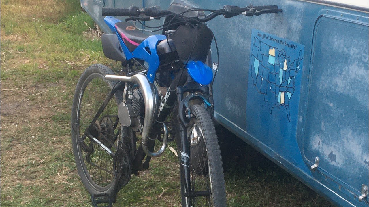 Ripping the motorized bike - YouTube