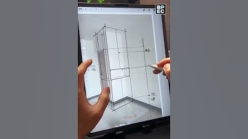 iPad pro sketch of architecture furniture #ipadpro #shorts #architectdesigne