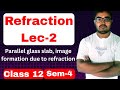 Refraction of light Through parallel slab| Refraction of light class 12 physics WBCHSE 4th semester 