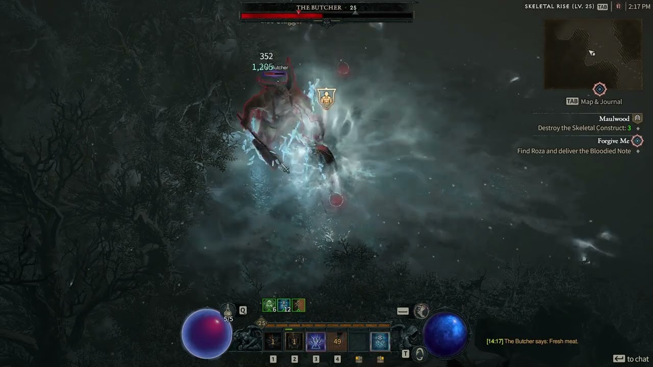 CDR Ice Blades Sorc vs The Butcher - Diablo 4