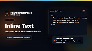 HTML Elements: Inline Text - Inline Text Semantics