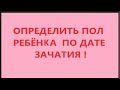 Определение пола ребёнка по обновлению крови родителей