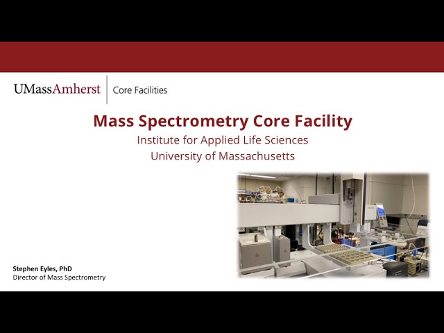 Watch Core Facilities Seminar: Mass Spectrometry on YouTube.