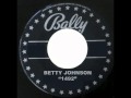 BETTY JOHNSON - 1492 (1957 Hit)
