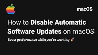 How And Why To Disable Macos Software Updates