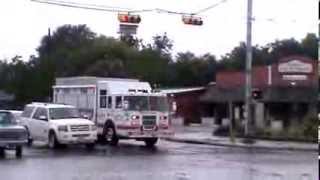 Deer Park vol. fire dept. R#25, L#22 en-route to Center st. @ Dairy Queen for a Structure Fire