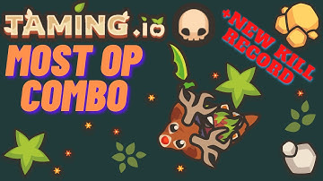 The BEST combo in Taming.io + NEW KILL RECORD & GAPPLE CODE #TamingIo #ProRaids #NewUpdate