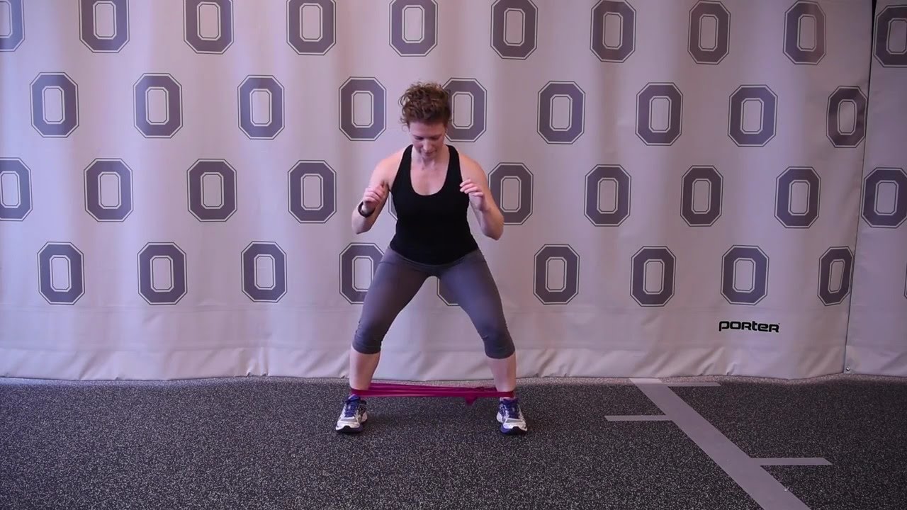 Side step stretch band exercise Ohio State Medical Center YouTube