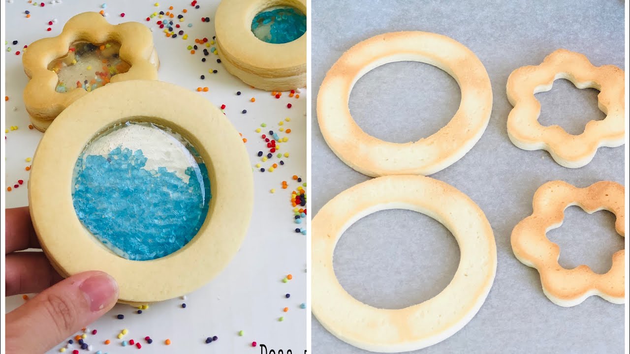 الكوكيز الزجاجي بطريقة سهله ومكونات بكل بيت 🍪🍪