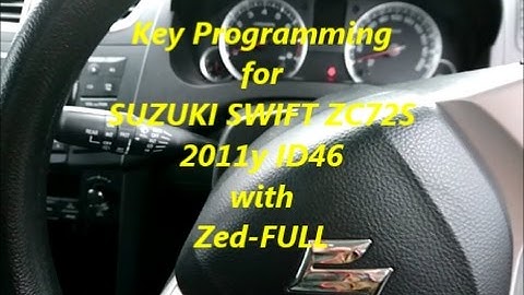 Zed-FULL 日本正規代理店 SUZUKI SWIFT ADD KEY PROGRAMMING