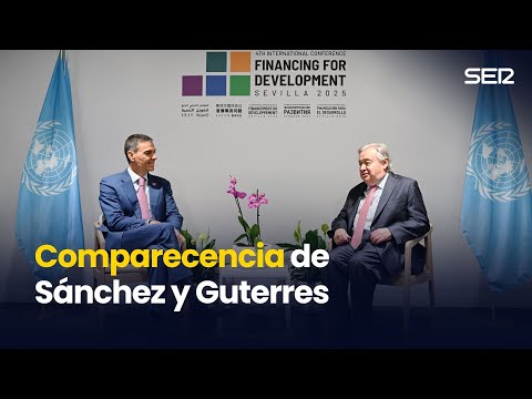 Pedro Sánchez y António Guterres comparecen ante los medios (30/06/2025)