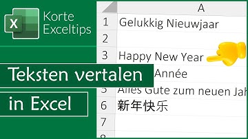 Zo kun je Excel teksten laten vertalen