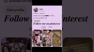 follow me on pinterest plz guys 🤞🎀❤️💖